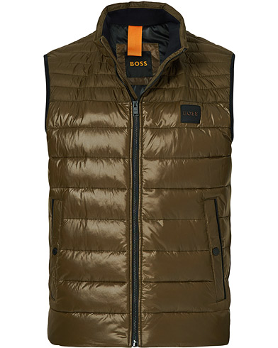 Men | Coats & Jackets | BOSS Casual | Odeno Down Vest Dark Green