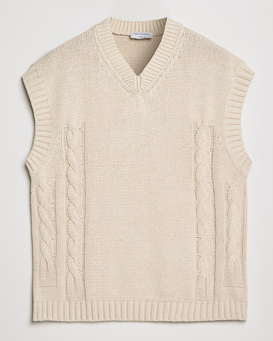 Men |  | Tiger of Sweden | Bazyly Knitted Vest Cream Snow