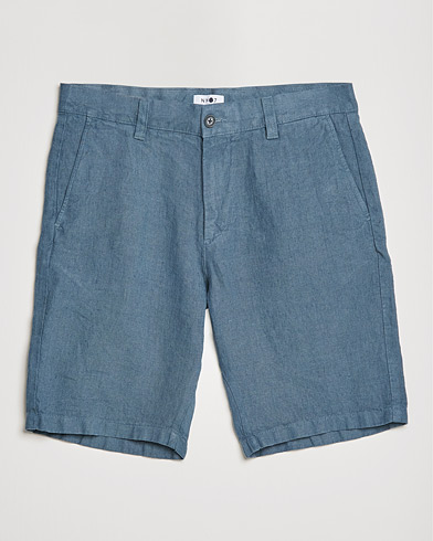 Men |  | NN07 | Crown Linen Shorts Dust Blue