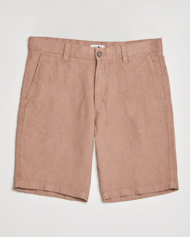 Men | Linen Shorts | NN07 | Crown Linen Shorts Nougat