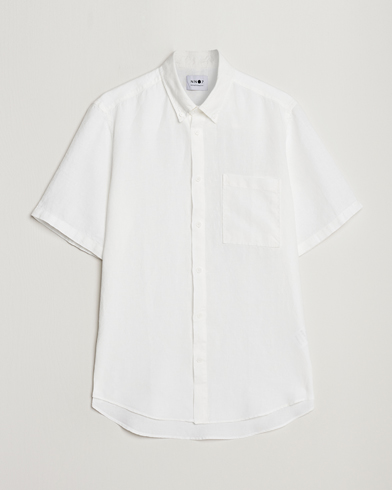  |  Arne Linen Short Sleeve Shirt White
