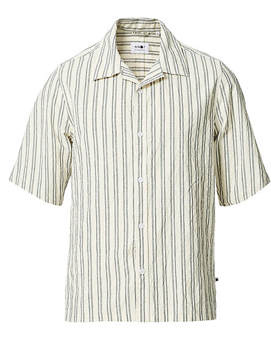 Men |  | NN07 | Ole Short Sleeve Striped Shirt White/Black