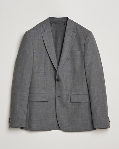 Men | Clothing | J.Lindeberg | Hopper Active Hopsack Blazer Grey Melange