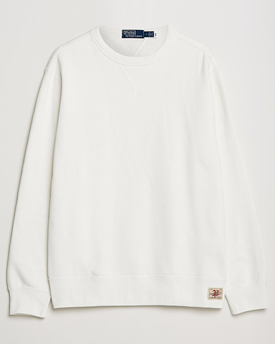 Men |  | Polo Ralph Lauren | Vintage Fleece Crew Neck Sweatshirt Deckwash White