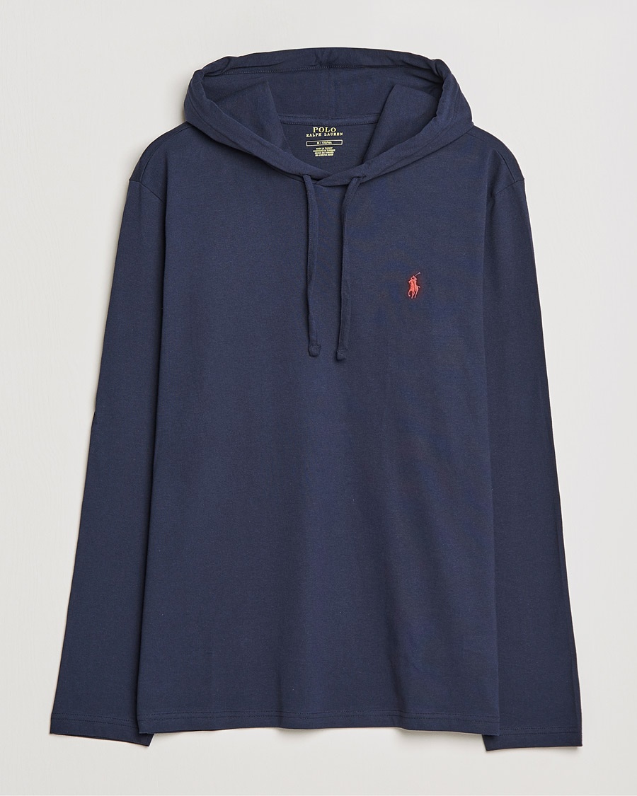 Polo Ralph Lauren Long Sleeve Hooded T-Shirt Ink – Blue