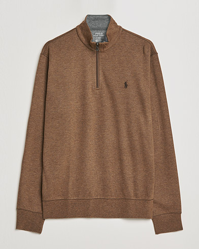 Men |  | Polo Ralph Lauren | Double Knit Half-Zip Sweater Cedar Heather