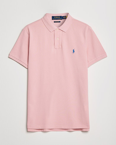 Men | Short Sleeve Polo Shirts | Polo Ralph Lauren | Custom Slim Fit Polo Adirondack Rose