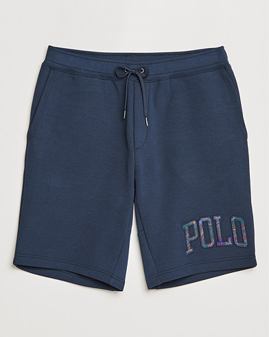 Men | Sweatshorts | Polo Ralph Lauren | Double Knit Paisley Retro Logo Shorts Aviator Navy