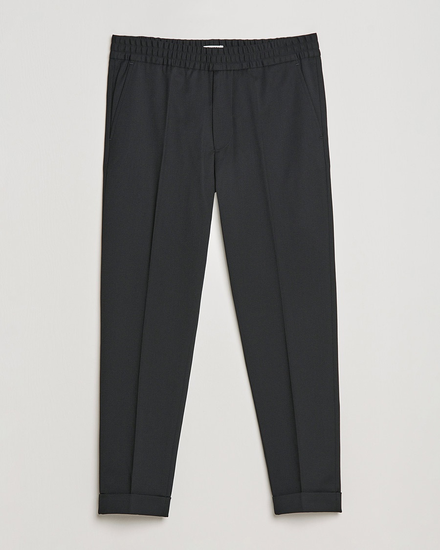 Filippa K Terry Cropped Trousers Black – Black