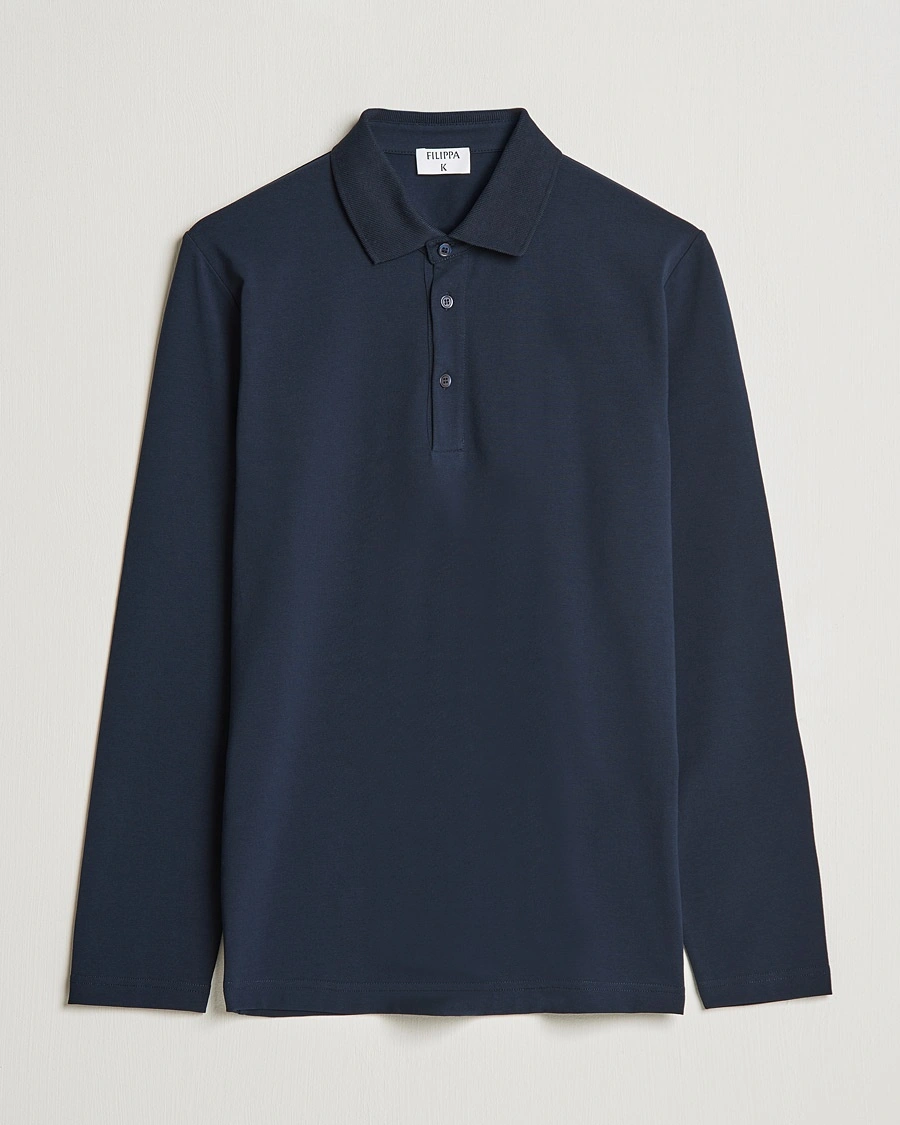 Filippa K Luke Lycra Poloshirt Navy – Blue