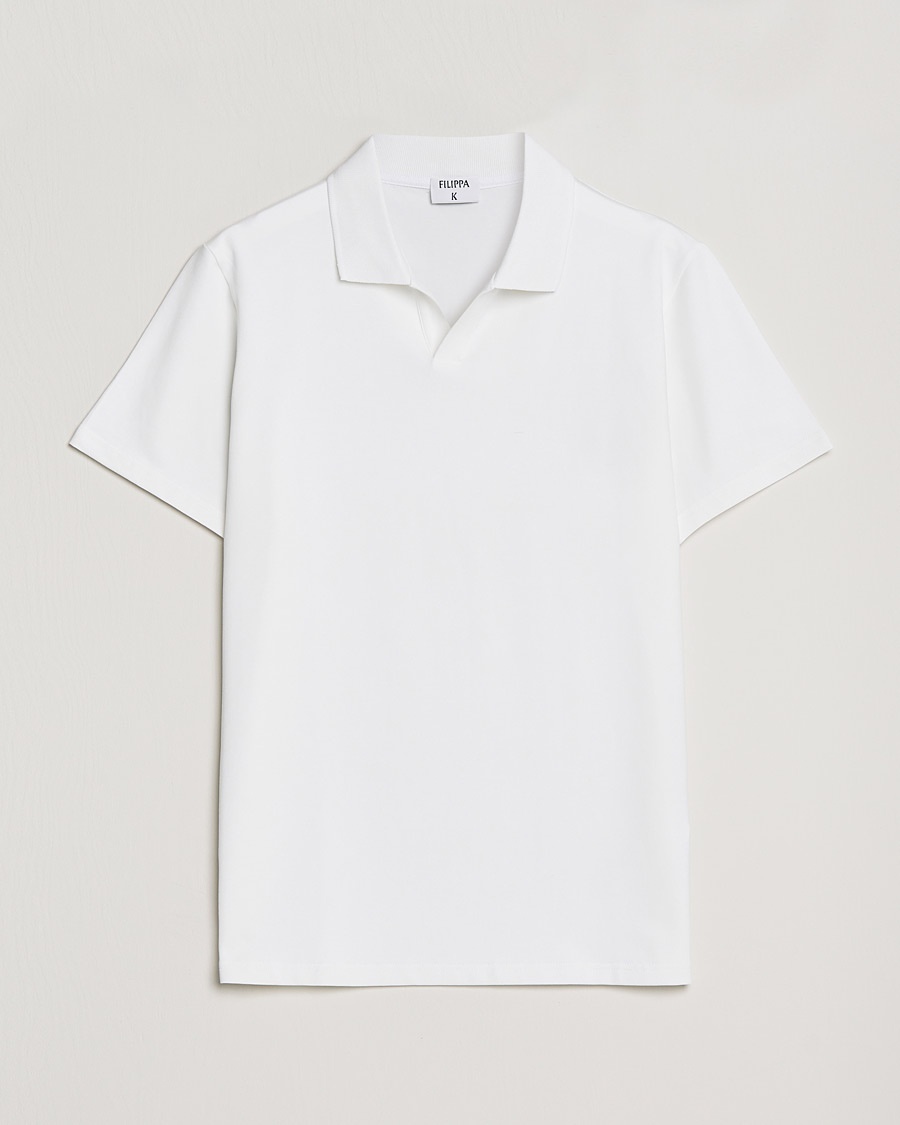 Filippa K Soft Lycra Polo Tee White – White