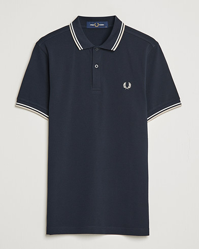 Men | Polo Shirts | Fred Perry | Twin Tip Polo Navy