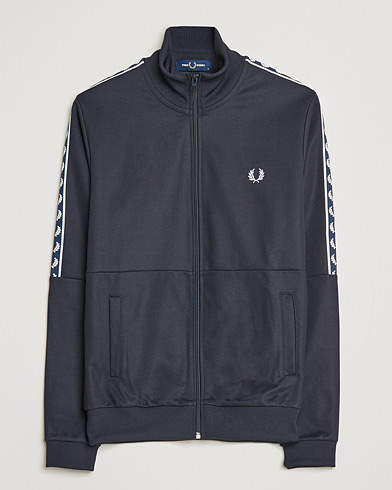 Men |  | Fred Perry | Pannel Taped Track Jacket Navy