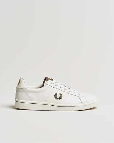 Men | Shoes | Fred Perry | B721 Peerf Leater Sneaker Porcelain