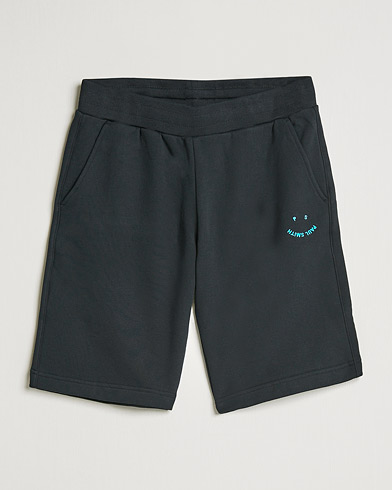 Men | Sweatshorts | PS Paul Smith | Happy Organic Cotton Shorts Black