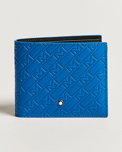 Men | Bi-fold & Zip Wallets | Montblanc | M Gram Leather Wallet 8cc Blue