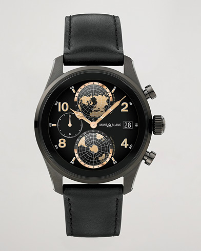 Men | Leather strap | Montblanc | Summit 3 Smartwatch Black