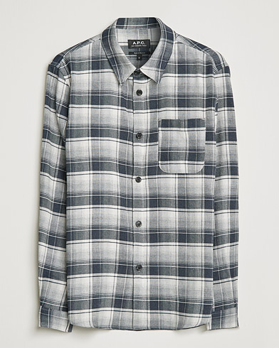Men | Shirt Jackets | A.P.C. | Trek Overshirt Grey Check