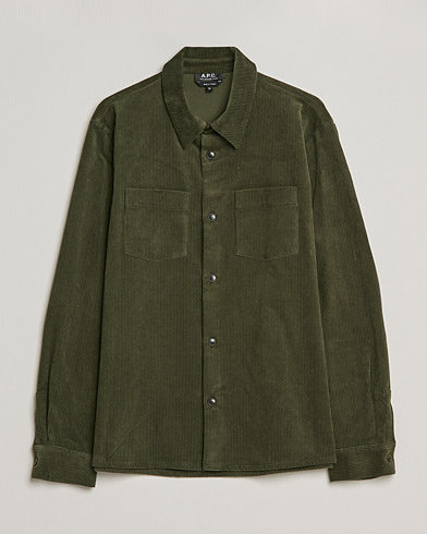 Men | Spring Jackets | A.P.C. | Joe Corduroy Overshirt Military Khaki
