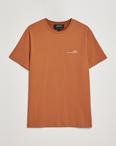 Men | Short Sleeve T-shirts | A.P.C. | Item Short Sleeve T-Shirt Terracotta