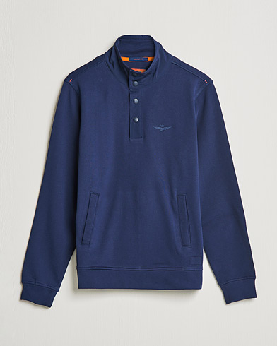 Men | Sweaters & Knitwear | Aeronautica Militare | Felpa High Neck Sweatshirt Blu Navy