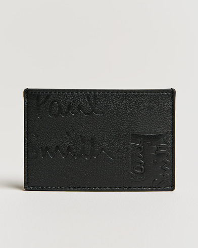 Men | Wallets | Paul Smith | Calf Leather Credit Card Case Black