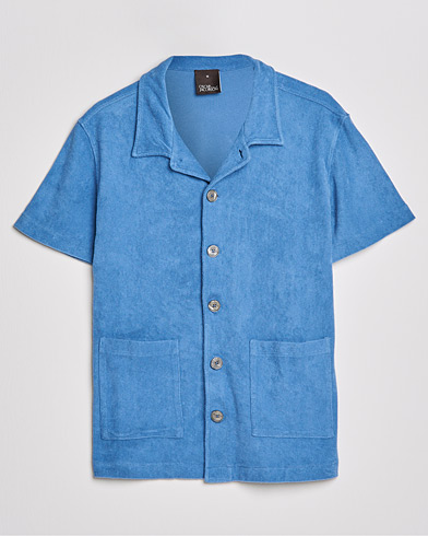 Men | Polo Shirts | Oscar Jacobson | Alwin Terry Short Sleeve Safari Polo Blue