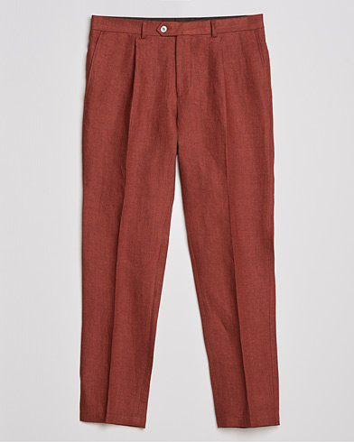 Care of Carl Exclusives |  Delon Linen Trousers Rust