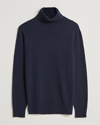 Men |  | Altea | Wool/Cashmere Turtleneck Sweater Navy