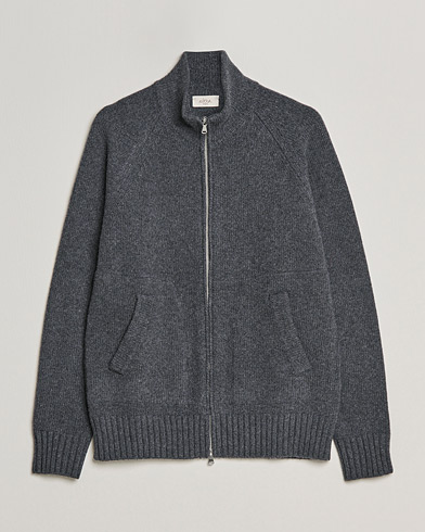 Men |  | Altea | Wool Zip Jacket Grey Melange