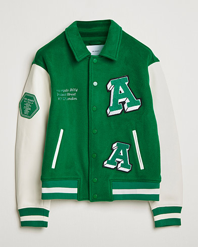 Men | Coats & Jackets | Axel Arigato | Illusion Varsity Jacket Green