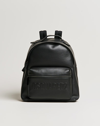 Men |  | Dsquared2 | Leather Backpack Black