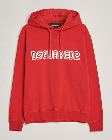 Men |  | Dsquared2 | Outline Cool Hoodie Oriental Red