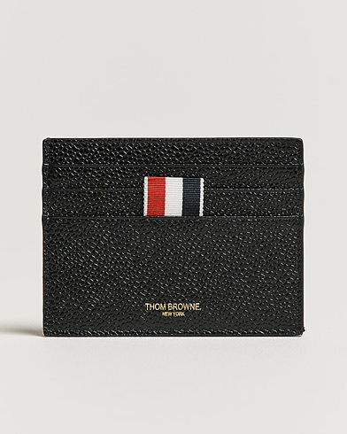 Men |  | Thom Browne | Double Sided Card Holder Black Calf