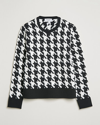 Men | Thom Browne | Thom Browne | Houndstooth Jacquard Sweater Black/White