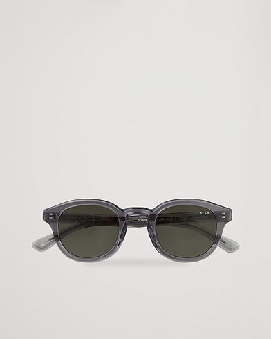 Men |  | James Ay | Suede Sunglasses Transparent Grey