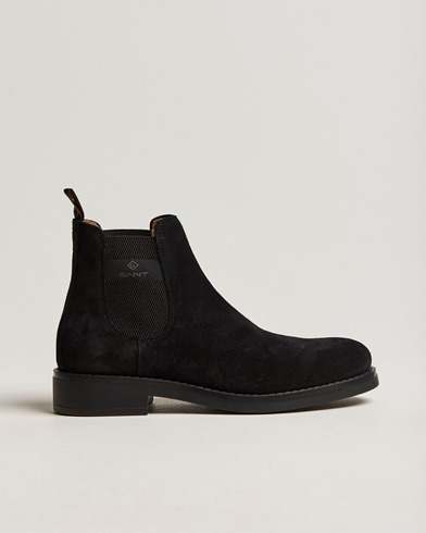 Men | Shoes | GANT | Brookly Suede Chelsea Boot Black