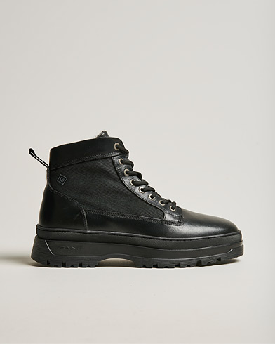 Men | Shoes | GANT | St Grip Mid Lace Boot Black