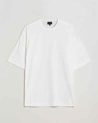 Men | Giorgio Armani | Giorgio Armani | Short Sleeve Signature T-Shirt White