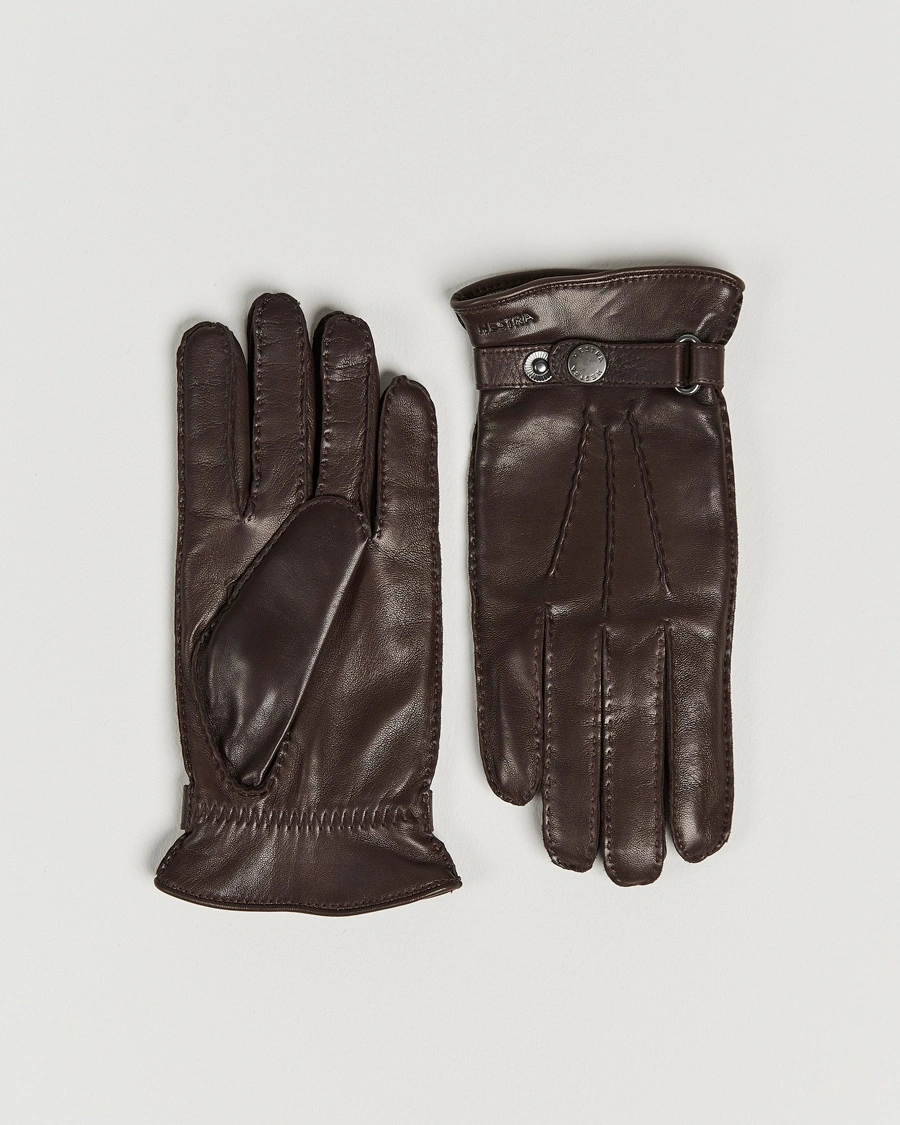 Hestra Jake Wool Lined Buckle Glove Espresso – Brown