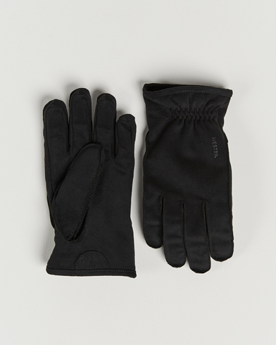 Men | Gloves | Hestra | Viljar Vegan Nubuck Glove Black