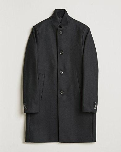 Men | Coats | J.Lindeberg | Holger 2.0 Melton Coat Black