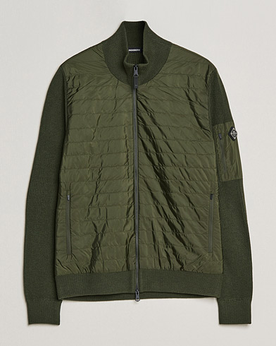 Men |  | J.Lindeberg | Beck Knitted Hybrid Jacket Forest Green