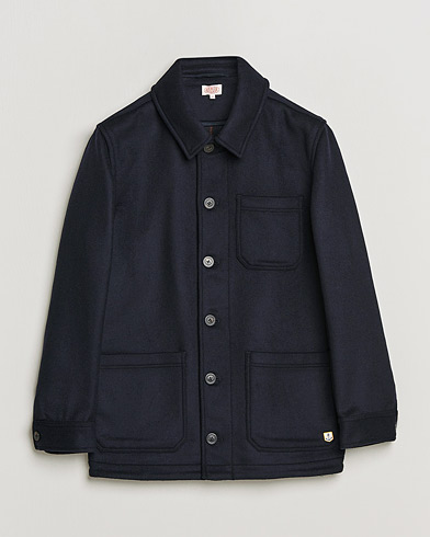 Men | Spring Jackets | Armor-lux | Veste Heriagte Wool Jacket Navy