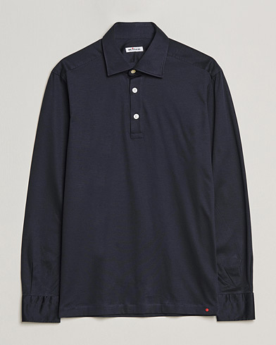 Men |  | Kiton | Long Sleeve Polo Shirt Navy