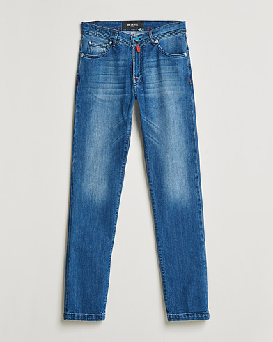 Men | New Brands | Kiton | Slim Fit Stretch Jeans Medium Blue Wash