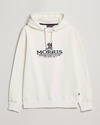 Men |  | Morris | Trevor Logo Hoodie Off White