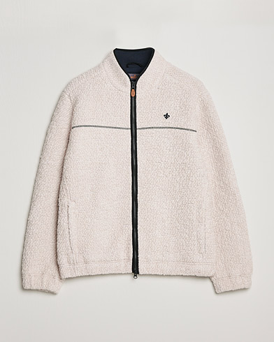 Men | Fleece Sweaters | Morris | Chadwick Pile Jacket Off White