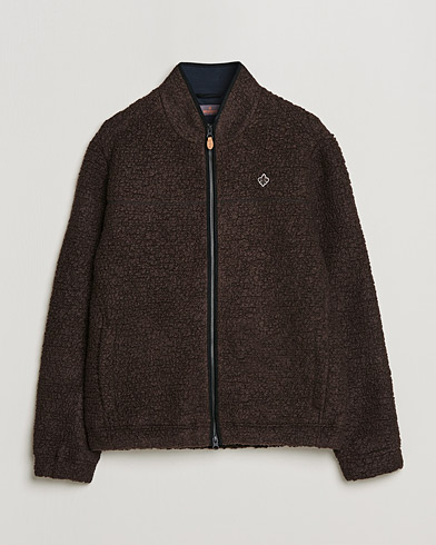 Men | Fleece Sweaters | Morris | Chadwick Pile Jacket Dark Brown