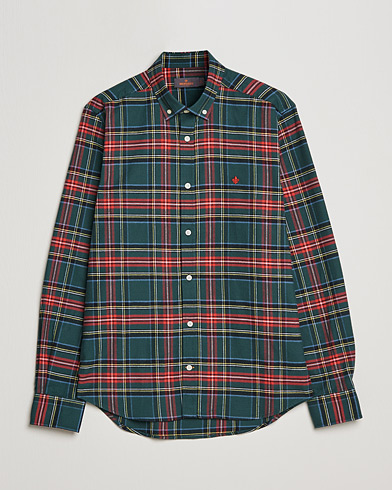 Men | Flannel Shirts | Morris | Brushed Flannel Checked Shirt Multi